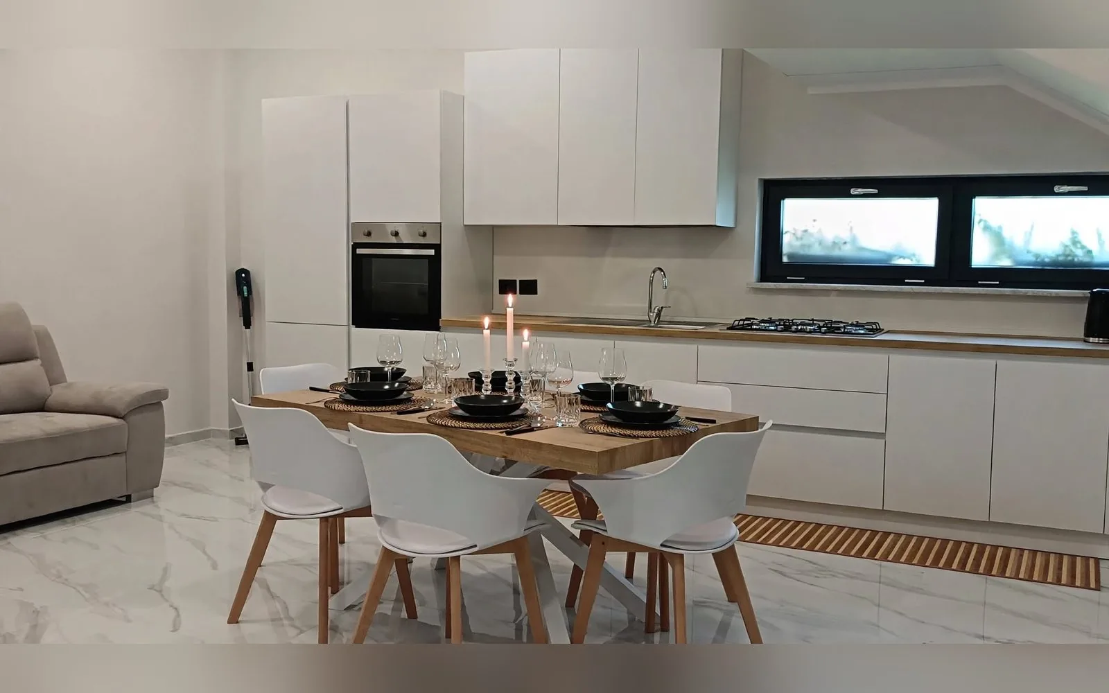 Cucina e soggiorno
